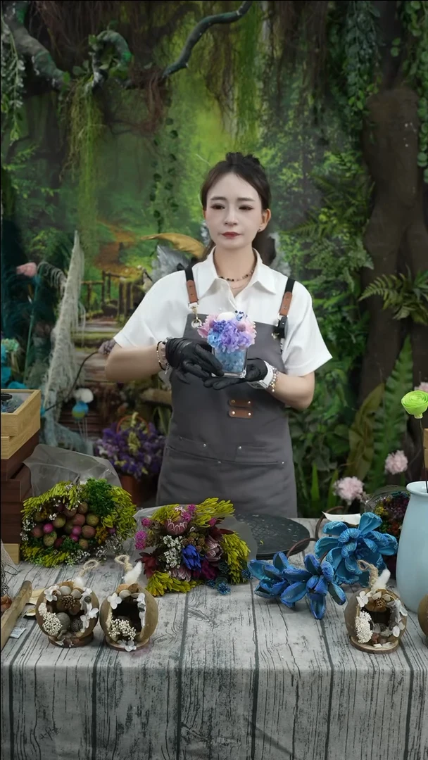 袖鹅（永生绣球一套 颜色随机）