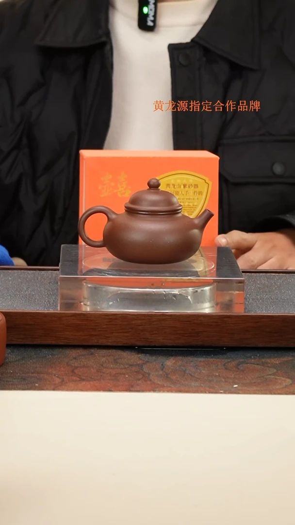 茶壶紫砂 黄龙源 特级紫泥 容天壶 140cc 钱币孔