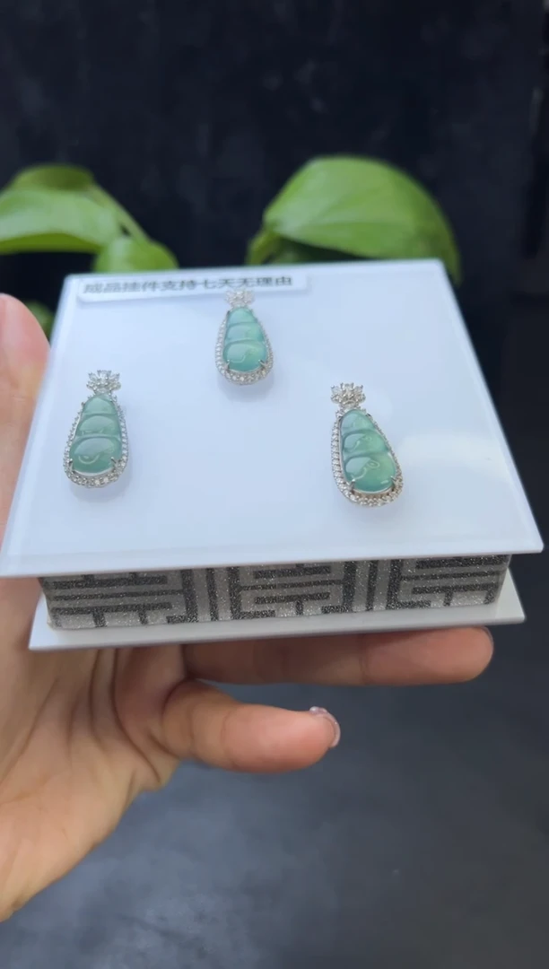 【闪购商品】翡翠颈饰银S925镶嵌008-50476多样性发一件