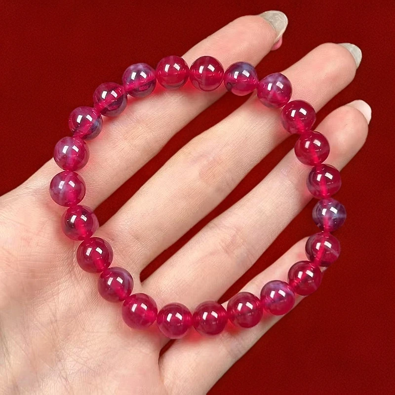 阿鲁沙-典藏轻奢培育星光红宝石-8mm手串336