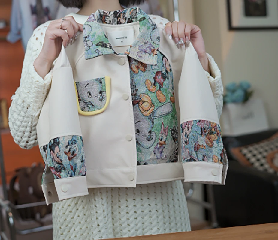 （新）2025年早春新款欧若风休闲百搭刺绣卡通洋气气质男女童皮衣
