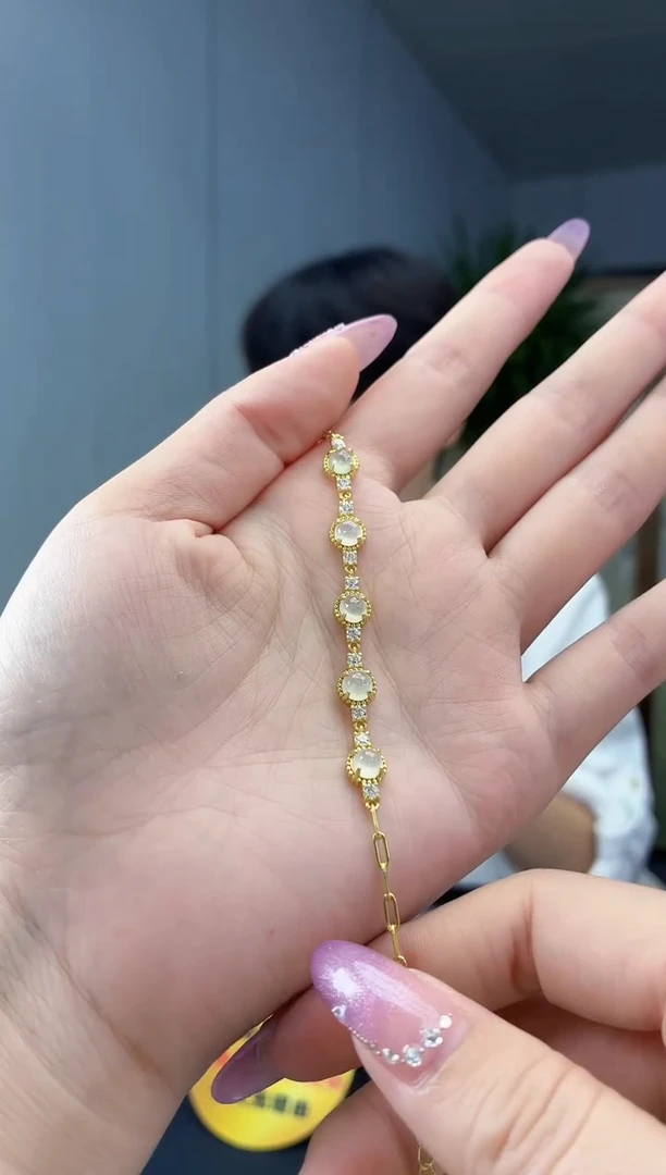 银S925镶嵌手链翡翠1111111111