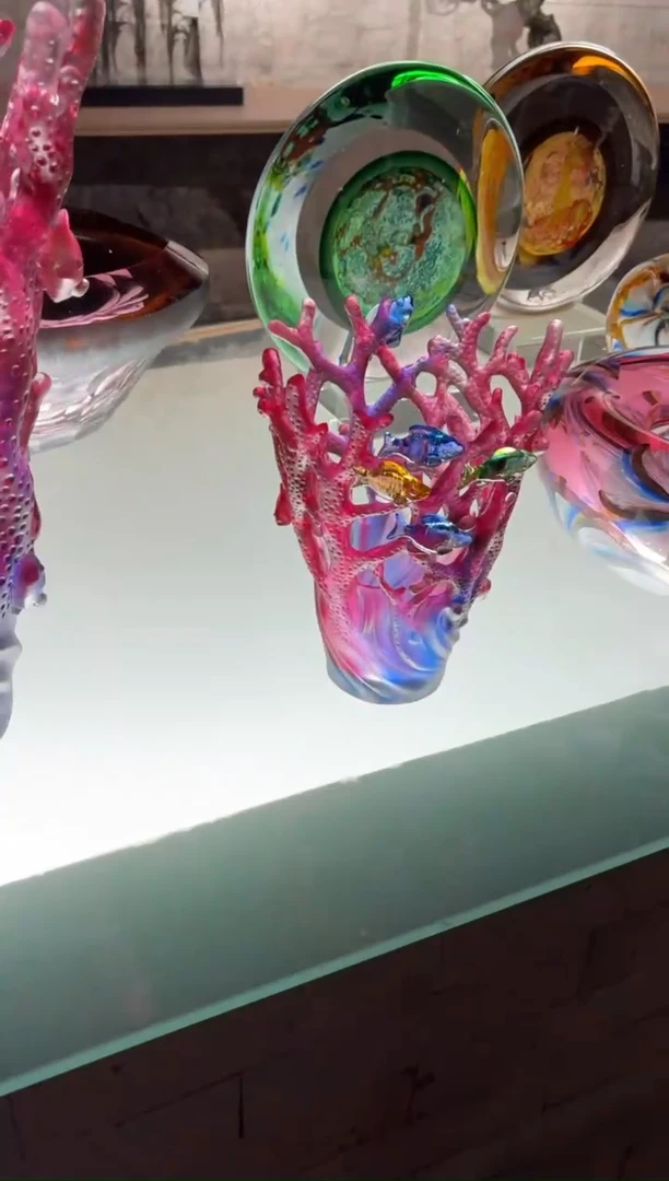 摆件L**?珊瑚小花器