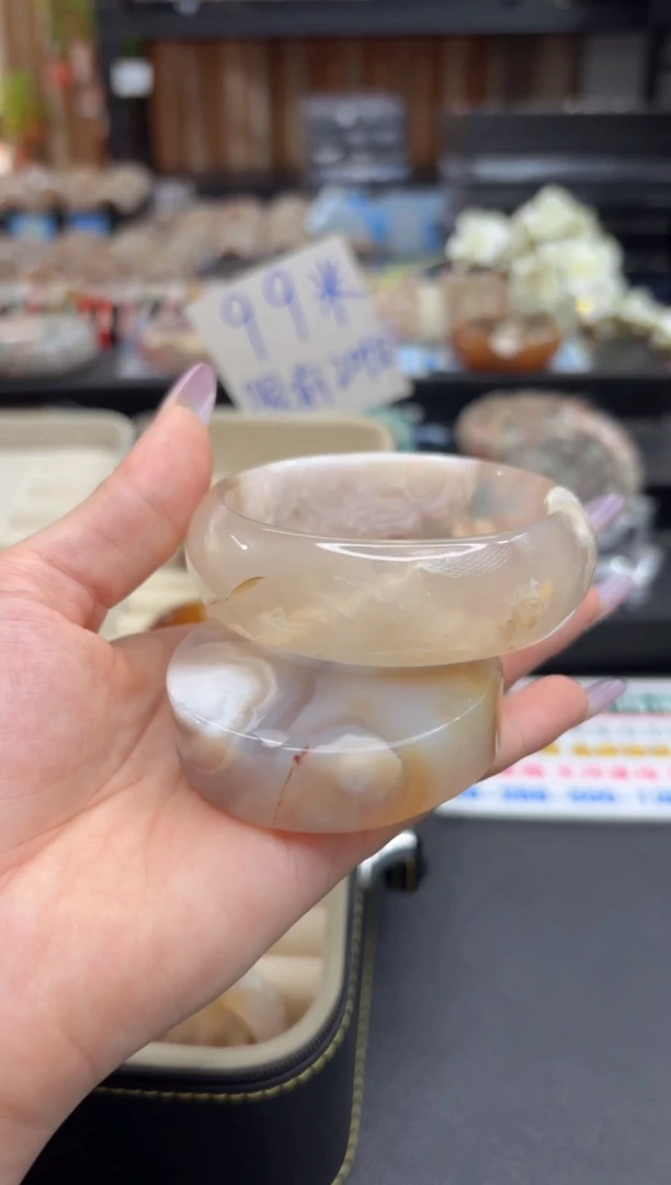 未镶嵌手镯石英质玉A36(59圈赠送镯心)