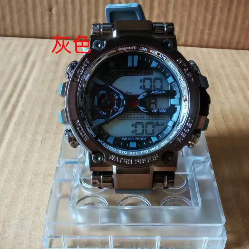 多功能防水夜光电子手表适合初高中学生男士户外运动