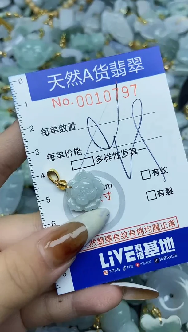 【闪购商品】翡翠颈饰未镶嵌天然A货翡翠