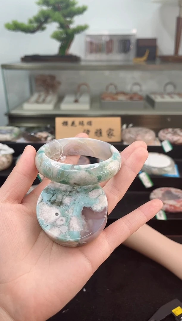 未镶嵌手镯石英质玉56圈口（赠品镯心）2S9007
