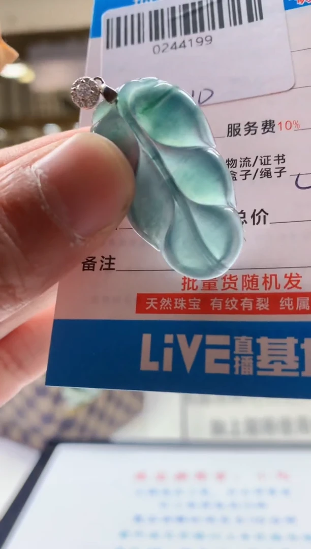 颈饰未镶嵌翡翠天然翡翠A货拍一发一