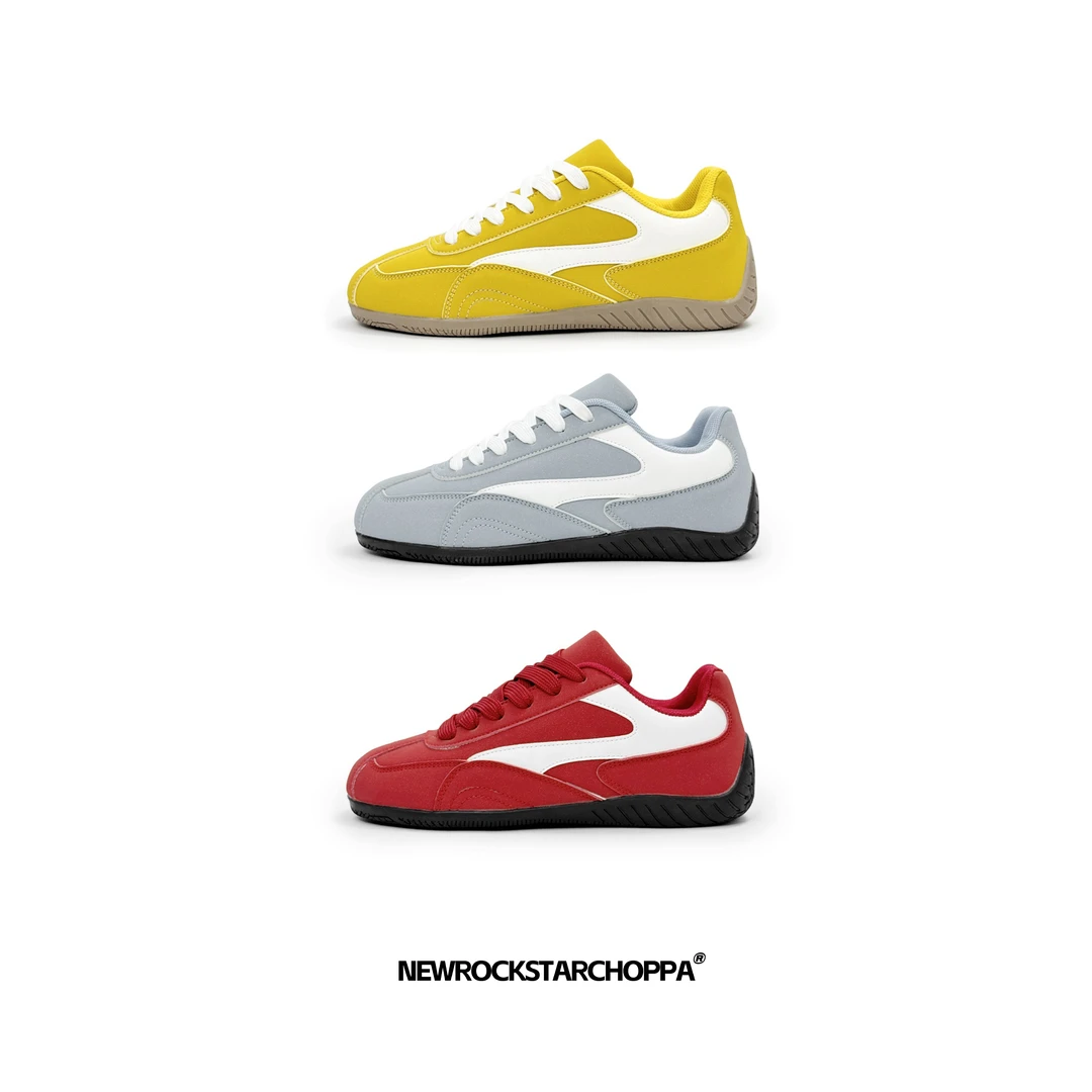 NewRockStarChoppa疾影赛车鞋新款情侣德训鞋 休闲百搭潮流板鞋