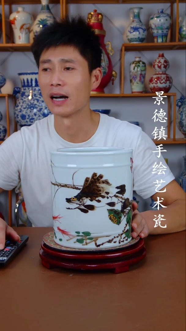 摆件景德镇手工手绘陶瓷摆件18