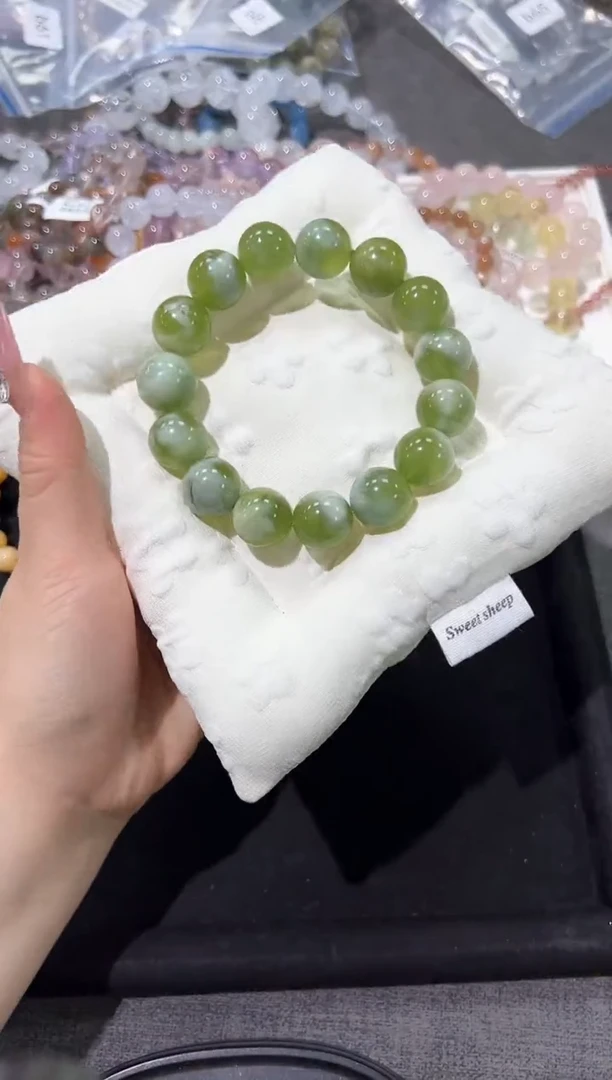 未镶嵌岫玉手链86b多样发其一【1条】默认微瑕