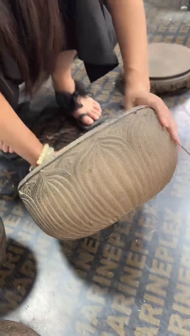 陶土【火山泥】莲韵盆