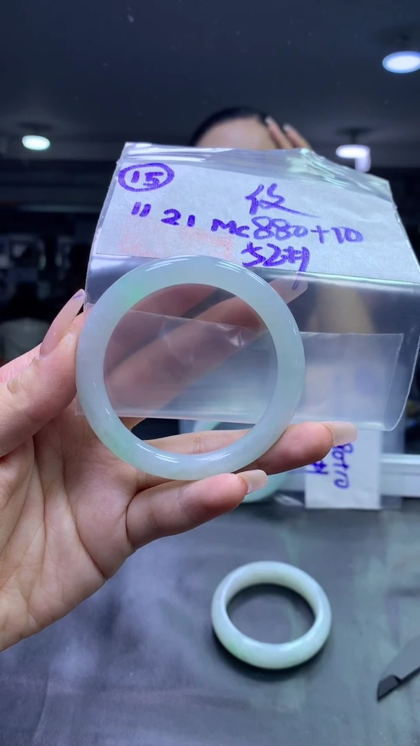 未镶嵌定制翡翠15圆条纹52+880元+拍一发一