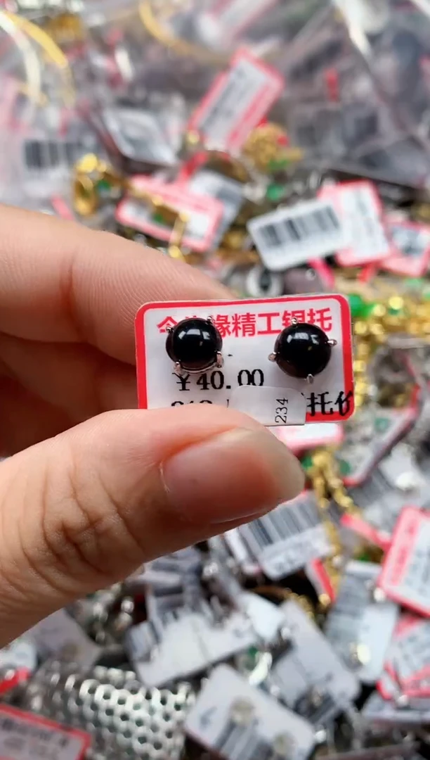 银S925镶嵌戒指翡翠天然A货缅甸翡翠