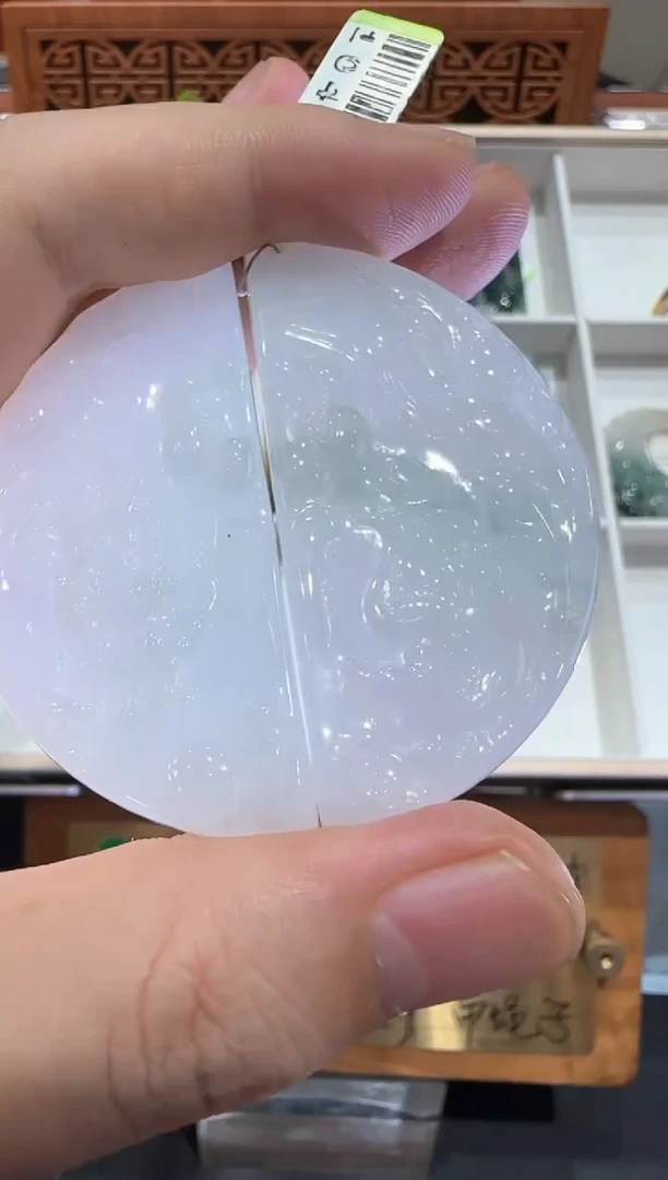 未镶嵌挂件翡翠A货翡翠多样性孤品一对