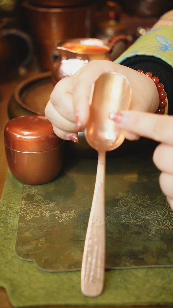 【闪购商品】紫铜取茶勺【冲之雅器】