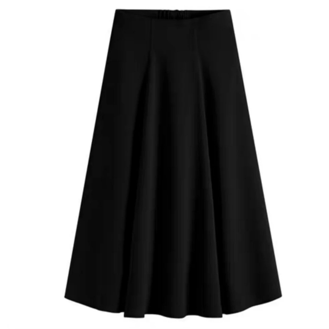 【日本原单赫本裙】设计感黑色半身裙女高腰显瘦a字裙