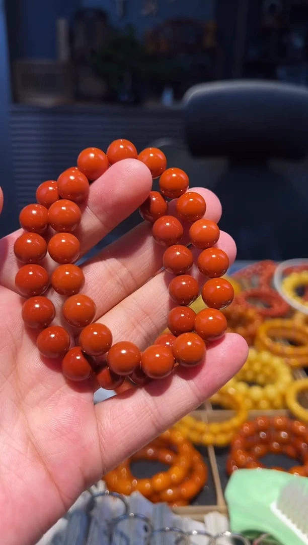 未镶嵌手串南红玛瑙不**四11+圆珠