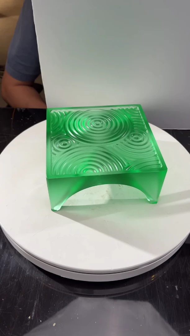 摆件祖母绿壶承艺术摆件