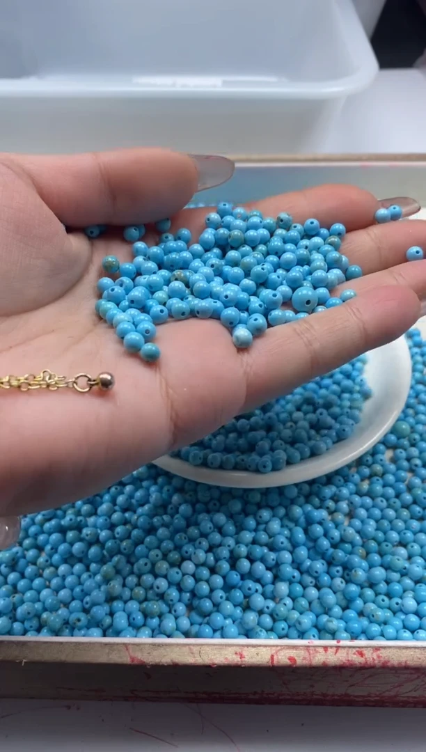 【闪购商品】玛瑙/玉髓颈饰未镶嵌w398绿*松4mm*50颗