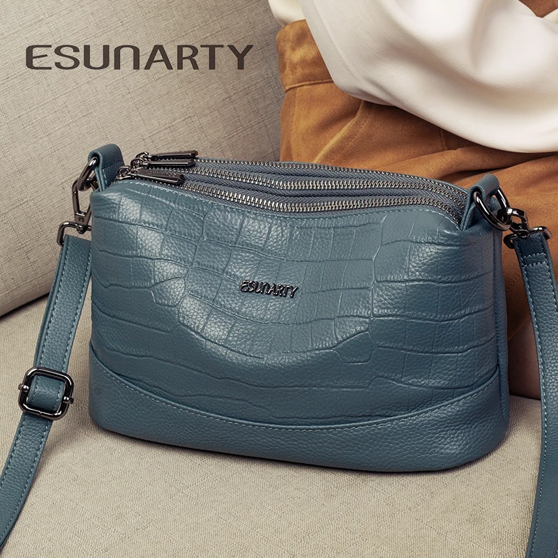 斜挎包包女款真皮2025新款多层气质中年女包妈妈包女士单肩包夏天