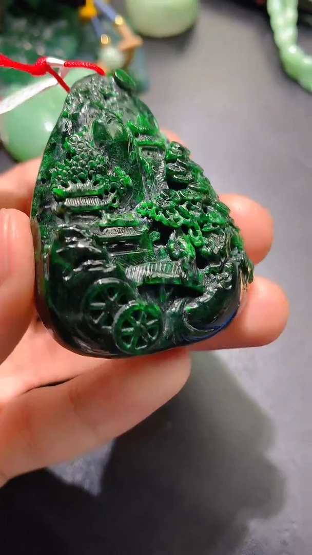 颈饰未镶嵌翡翠天然缅甸翡翠a货