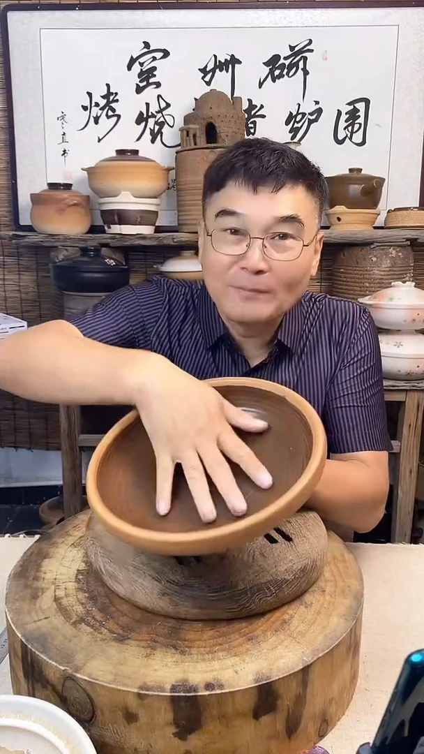 复古土菜钵干烧钵26厘米口径（无盖）