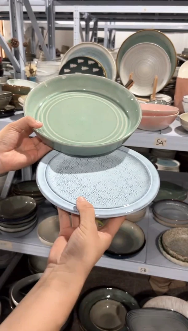 瓷片外贸尾货瑕疵满20包邮X2 小盘加深盘