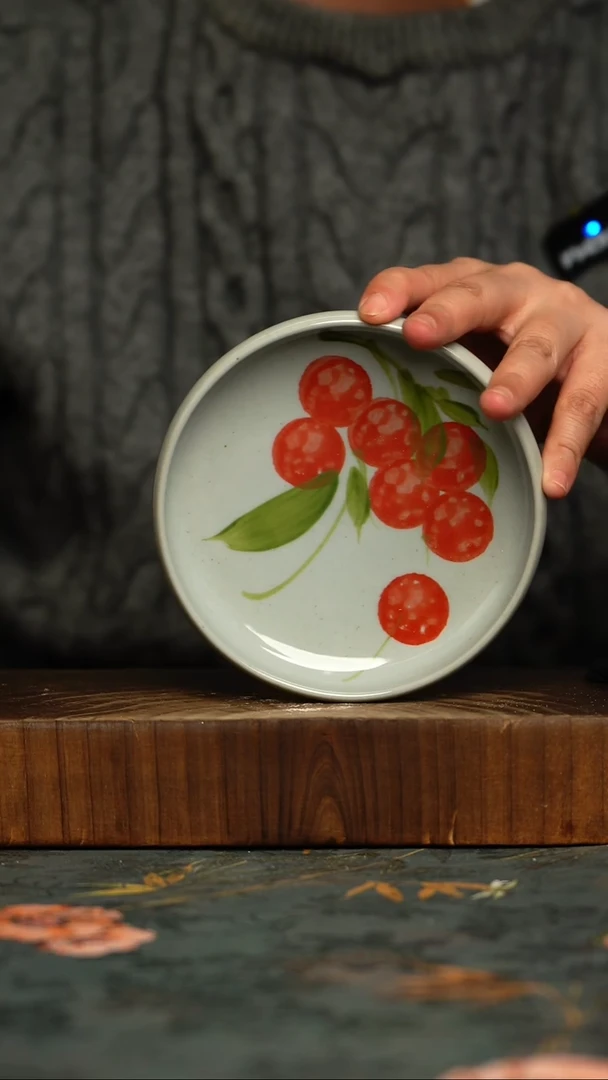 瓷片釉下彩手工手绘同款陶器