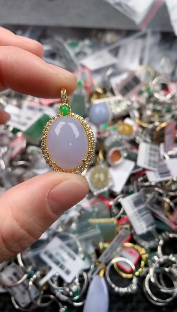 银S925镶嵌戒指翡翠1                          1