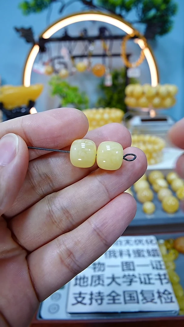 未镶嵌蜜蜡手链12+*