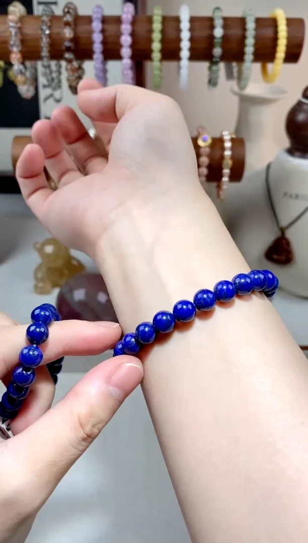 【闪购商品】淡水珍珠手绳银S925镶嵌青金