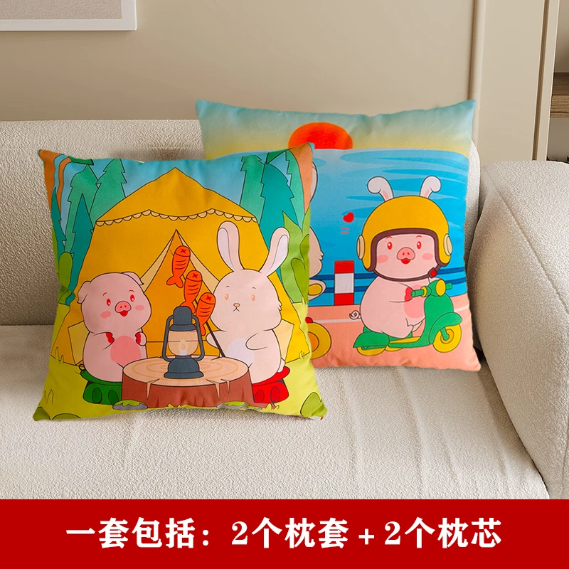 博君一肖客厅沙发抱枕靠垫床头靠枕腰拷贝抱枕套含芯可洗