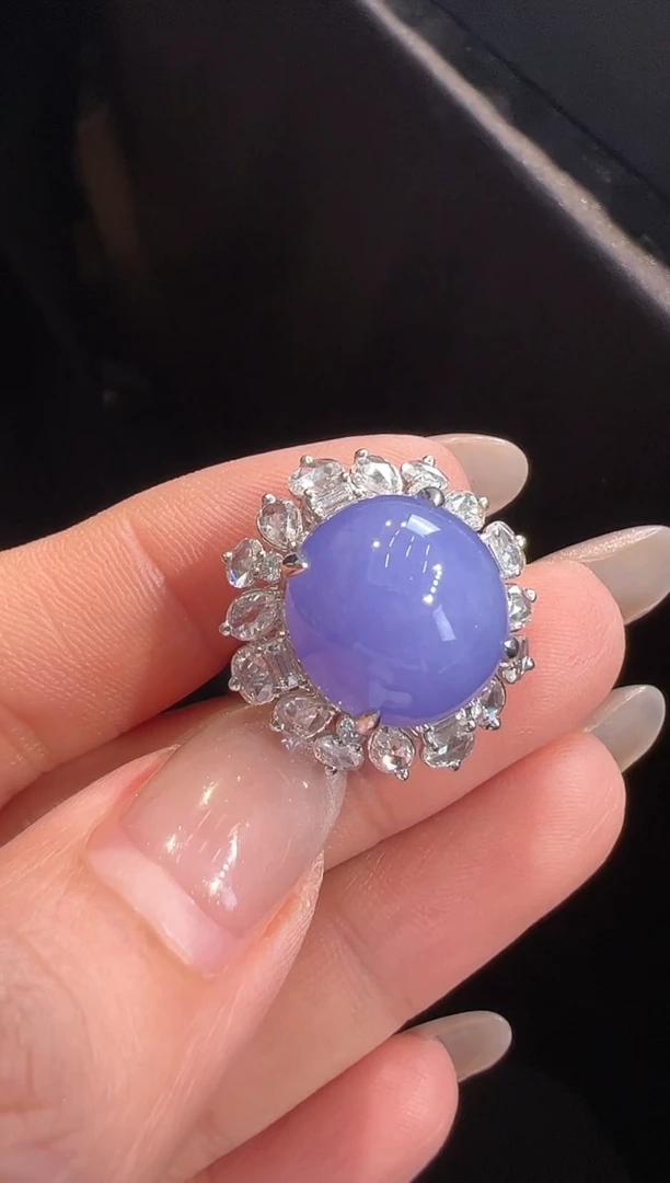 【闪购商品】翡翠戒指18K金镶嵌戒指