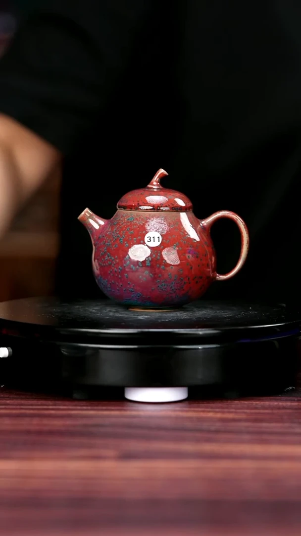 杯子311#于大鹏一级品原矿钧瓷梨壶
