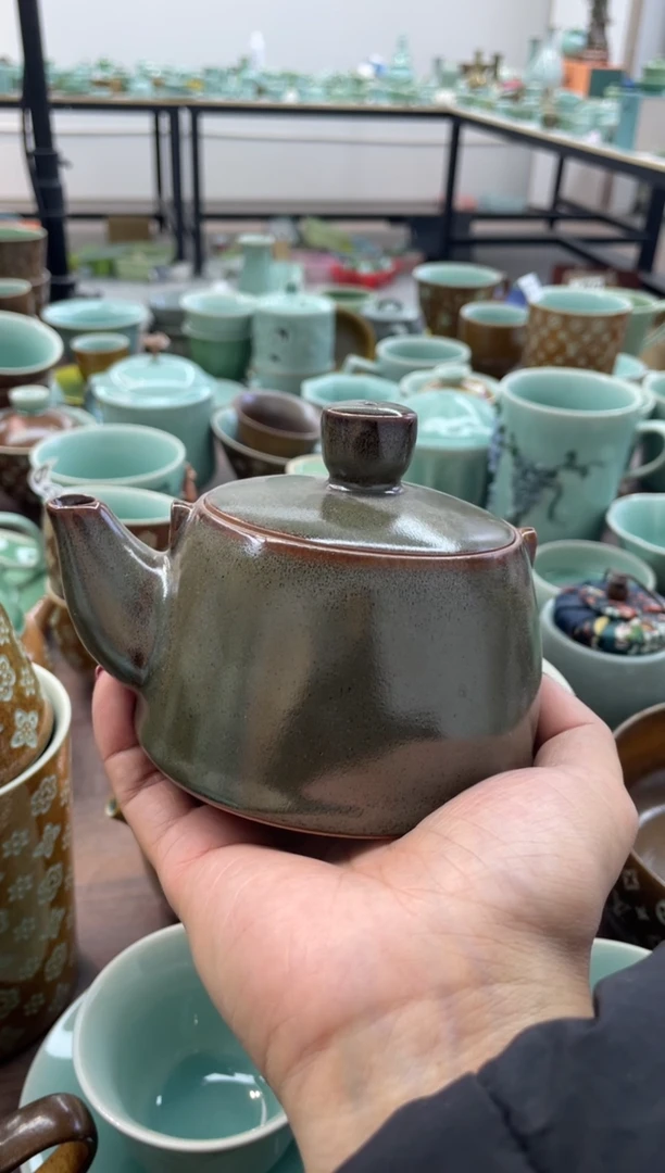 瓷纯手工 特价福利 微瑕 慧仙青瓷