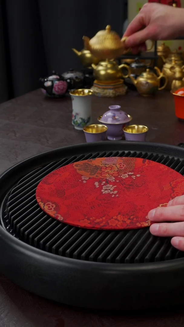 【闪购商品】杯【宜景窑】红色圆茶席