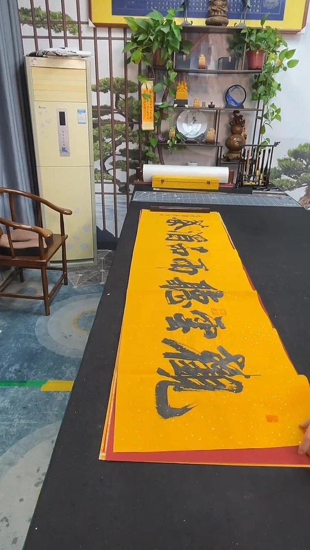 书法观云听雨品酒茶