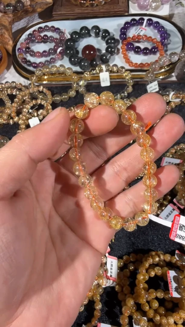 未镶嵌手链发晶SJ-777金发晶