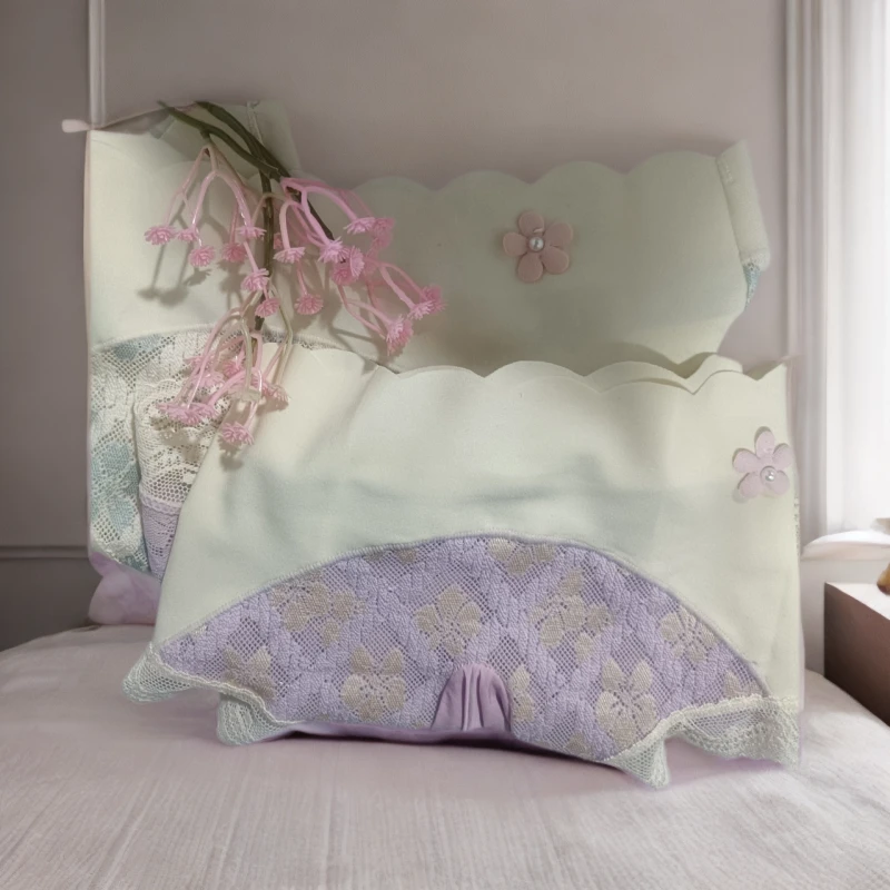 新款潮时尚男款内裤花朵款镂空无痕舒适三角短裤