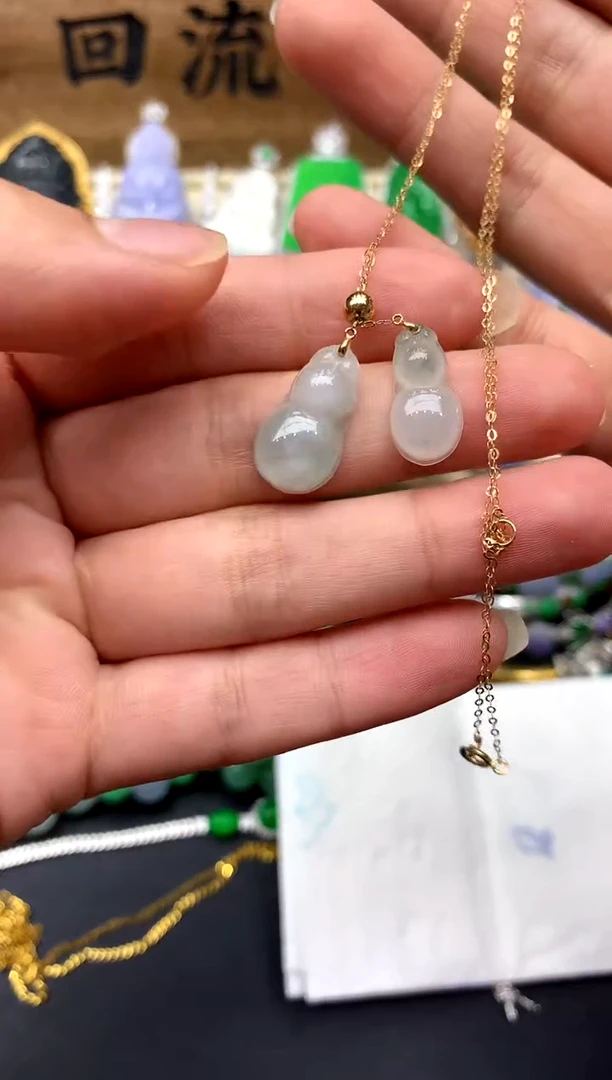 【闪购商品】翡翠颈饰18K金镶嵌197-中国好珍宝