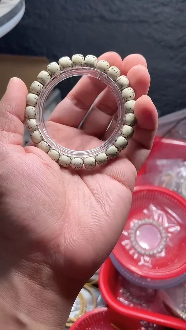 星月菩提手串海南星月菩提《*19》9X8河豚单圈