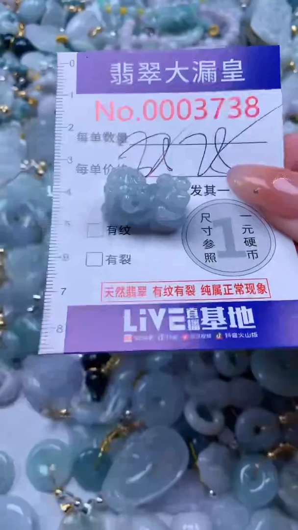翡翠未镶嵌吊坠(不含链)3738