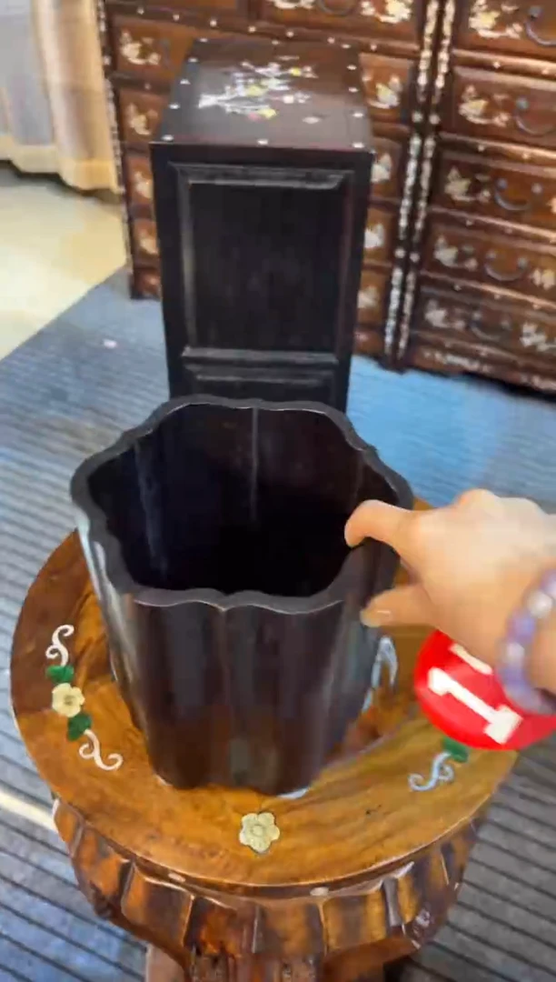 木木紫檀木笔筒木木18