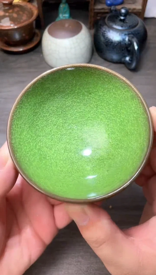 茶盏绿三绝高端茶器主人杯