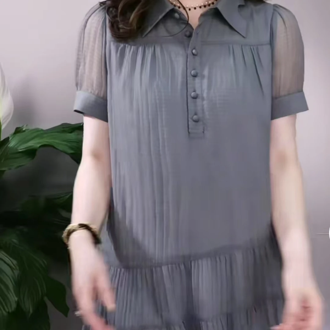 F10-F大气简约休闲遮屁时尚舒适极简风百搭显瘦心机女连衣裙