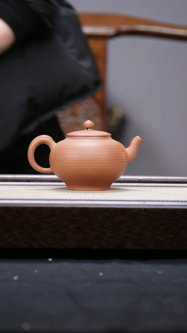 【闪购商品】紫砂茶壶黄降坡 明式 巨轮壶