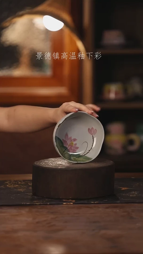 陶瓷景德镇高温釉下手绘陶瓷352