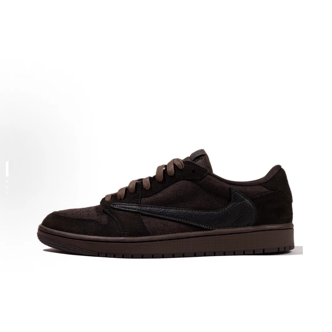 Air Jordan 1 Low AJ1 TS联名倒钩9.0丝绒摩卡板鞋DM7866-202