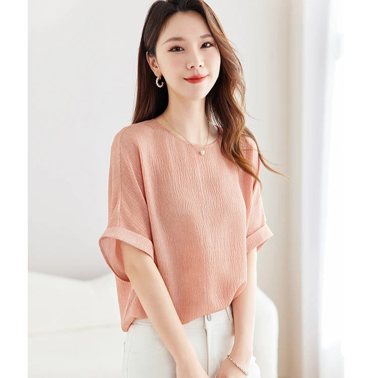 【君君高定】泡泡绉炒色真丝小衫12599296